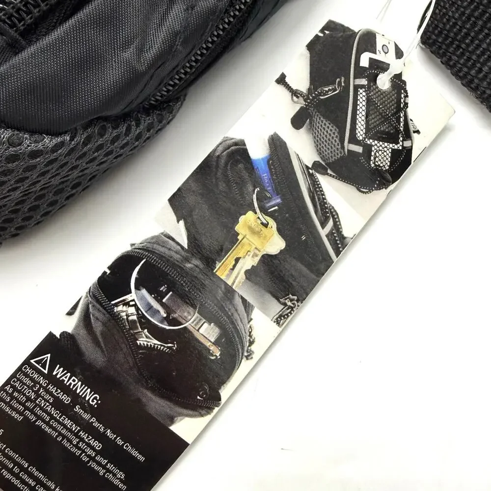 Mini Day Pack Small Black Crossbody Belt Bag Pouch Golf Travel Hiking Short Par4